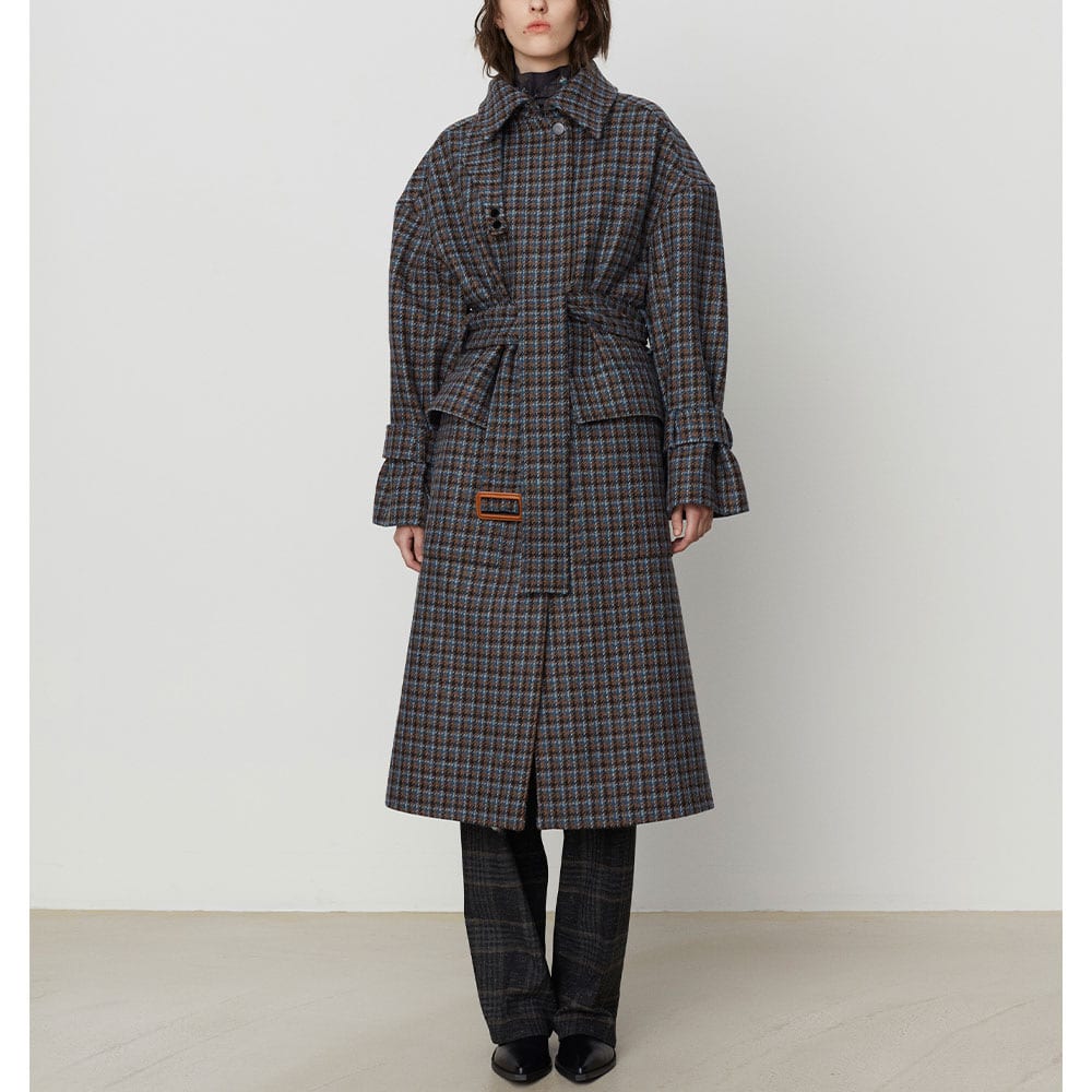 ahlens.se | Orson - Checked Wool Coat