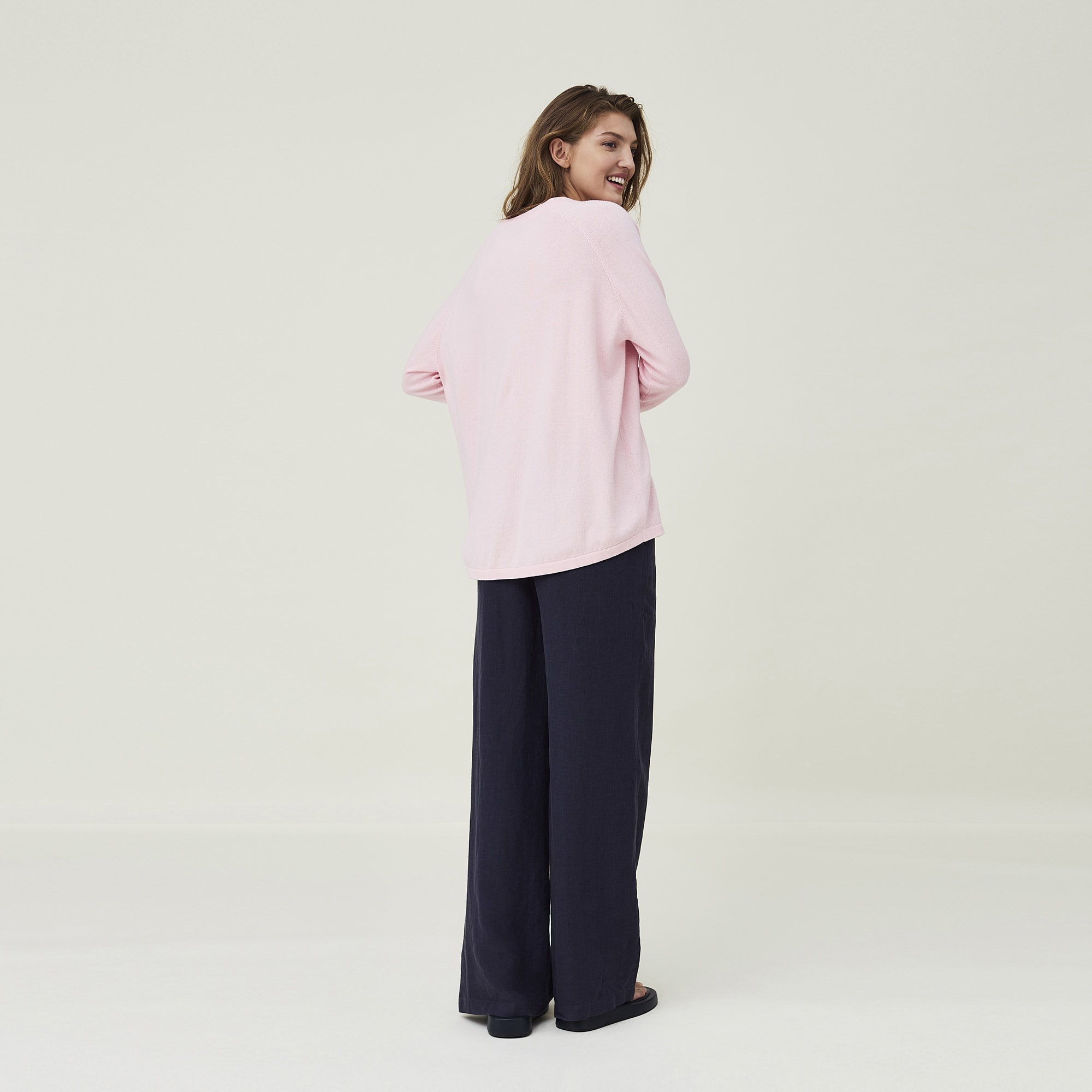 Lea Organic Cotton/cashmere Sweater, pink