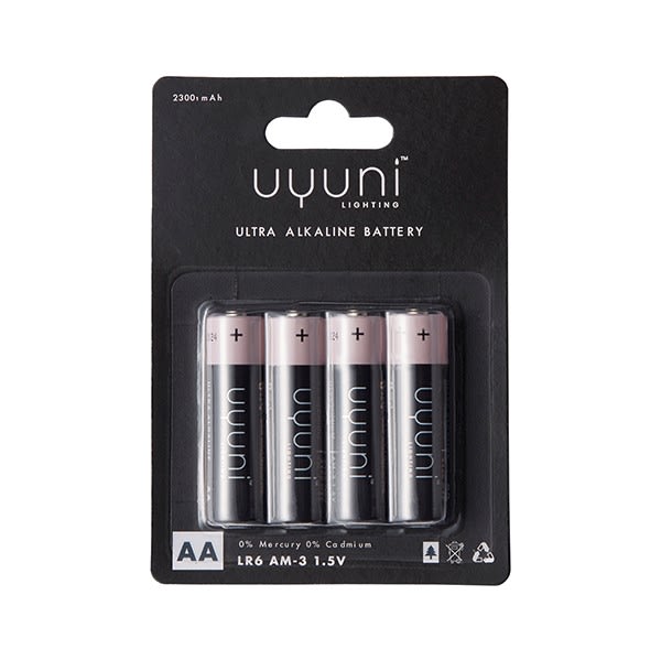 UYUNI - AA Batteri 4-pack , 1,5V, 2300mAh från Piffany Copenhagen