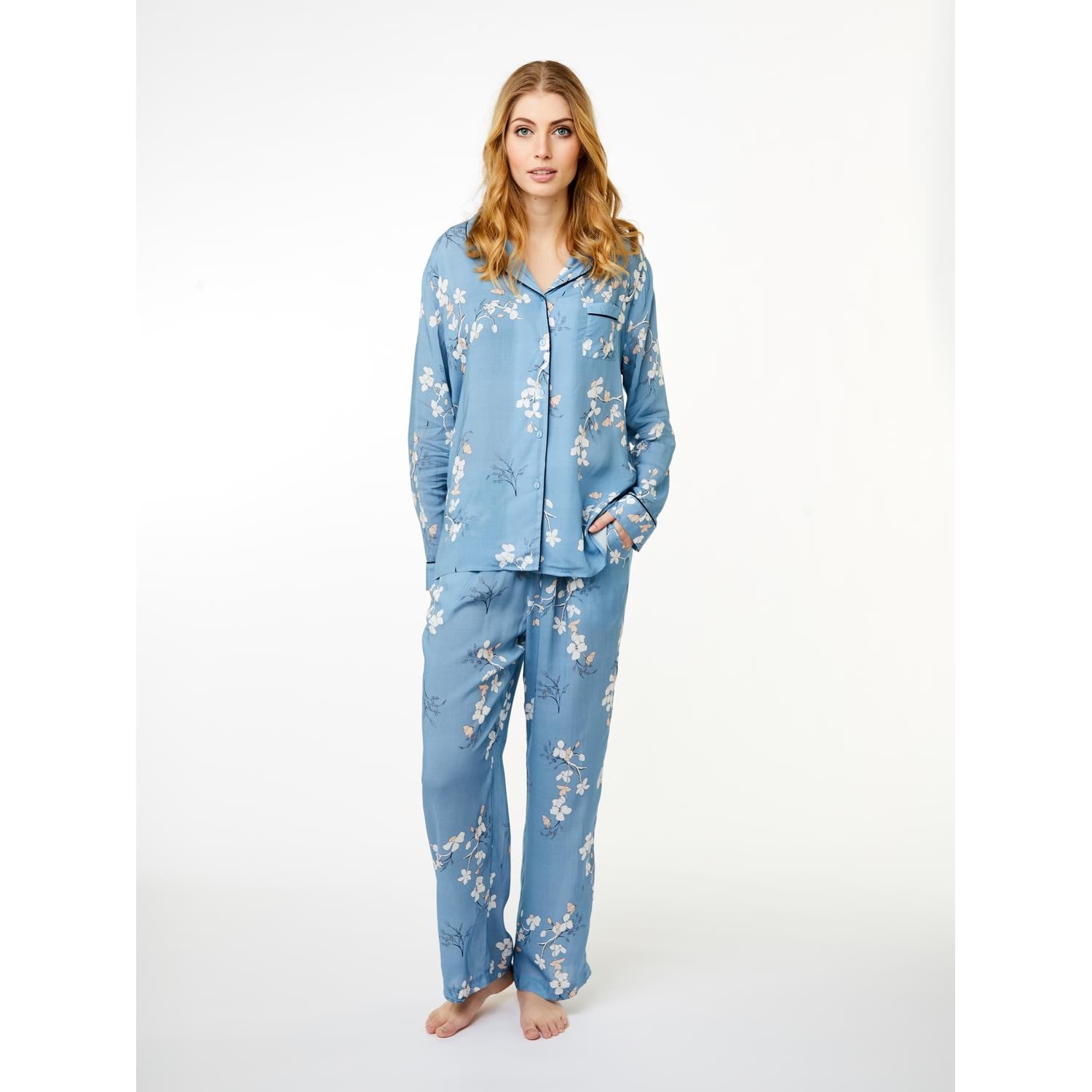 Josephine Pajamas Shirt, blue shadow
