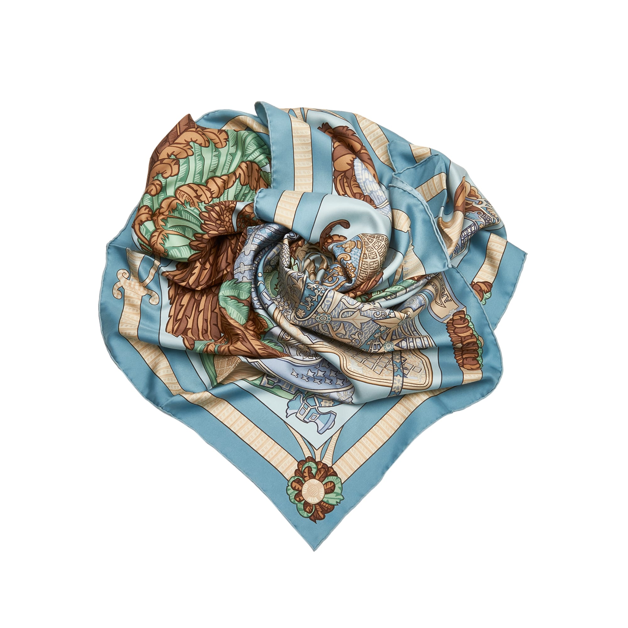 Hermes Armets En Panache Silk Scarf från Luxclusif