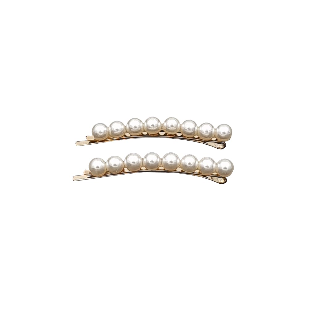 1 Par Hårnålar Med Pärlor 6 Cm, white pearl