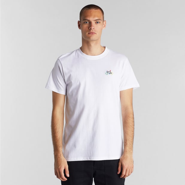 T-shirt Stockholm Stitch Bike World Champ White från Dedicated