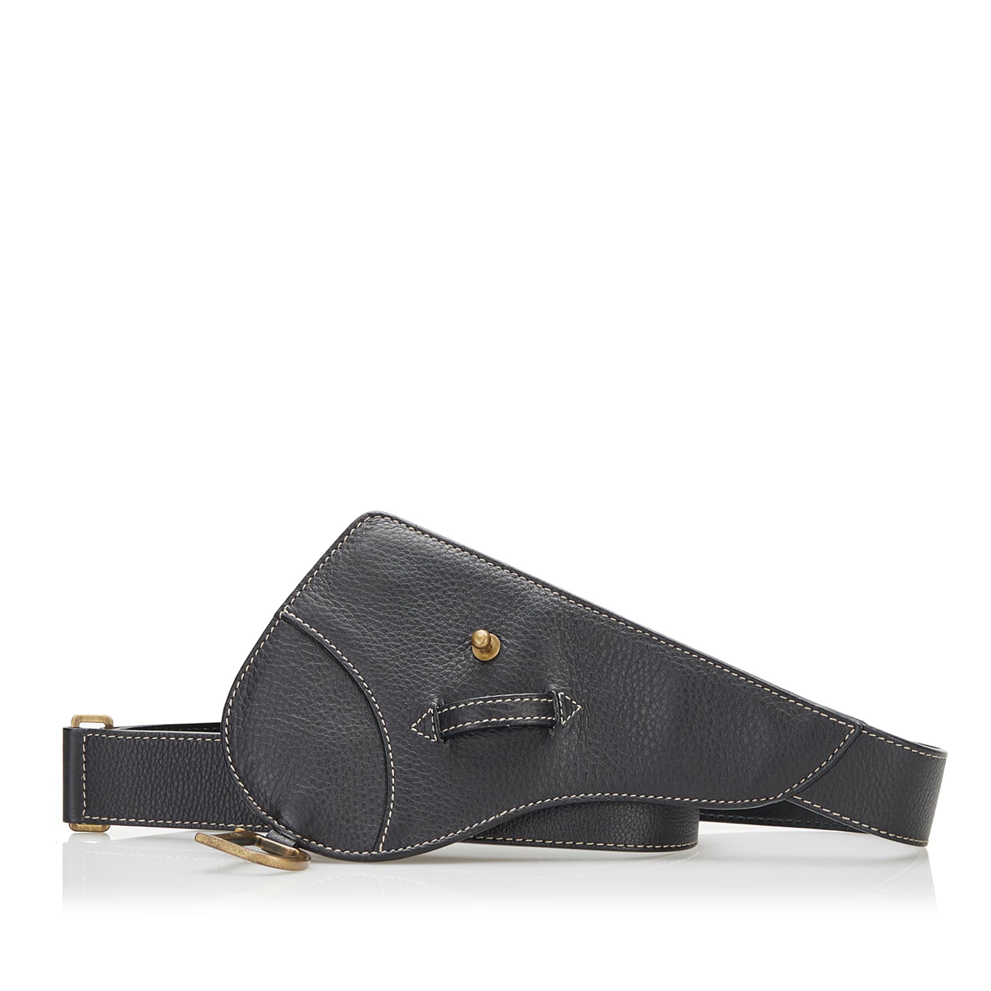Dior Leather Saddle Belt från Luxclusif