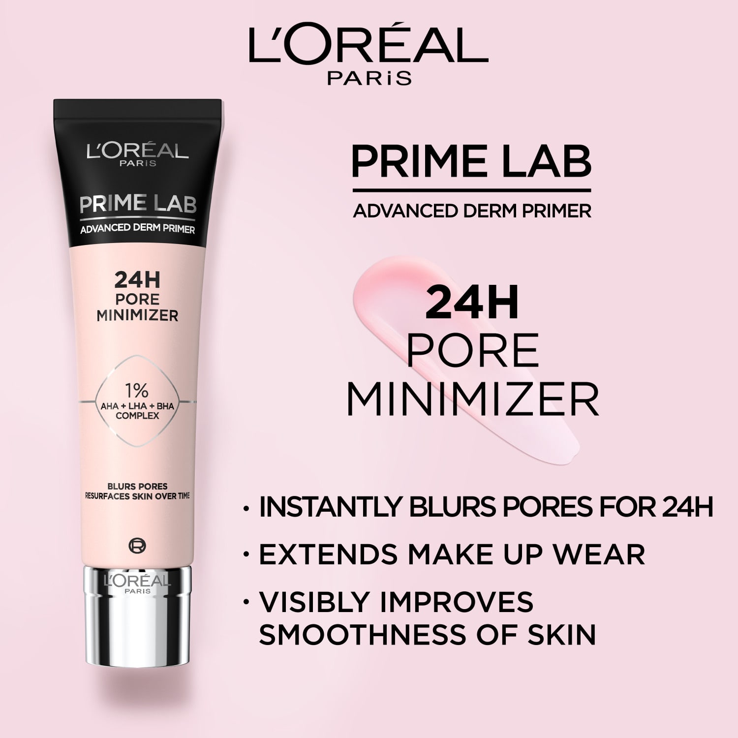 L'Oréal Paris Prime Lab Advanced Derm Primer 24H Pore Minimizer i 24h