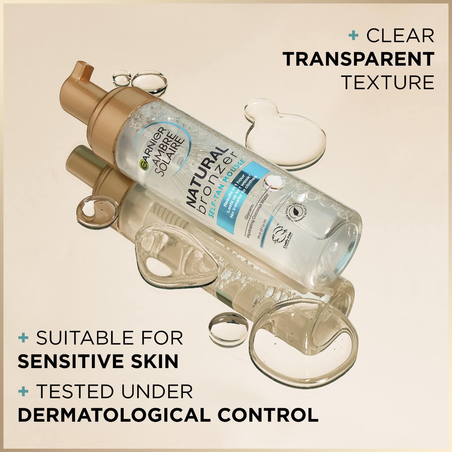 Ambre Solaire Natural Bronzer Self Tan Mousse i 200 ML från Garnier