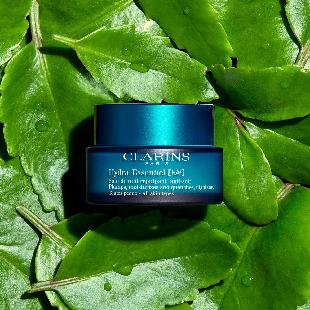 Clarins Hydra-Essentiel Plumps, moisturizes and quenches, night care - All skin types