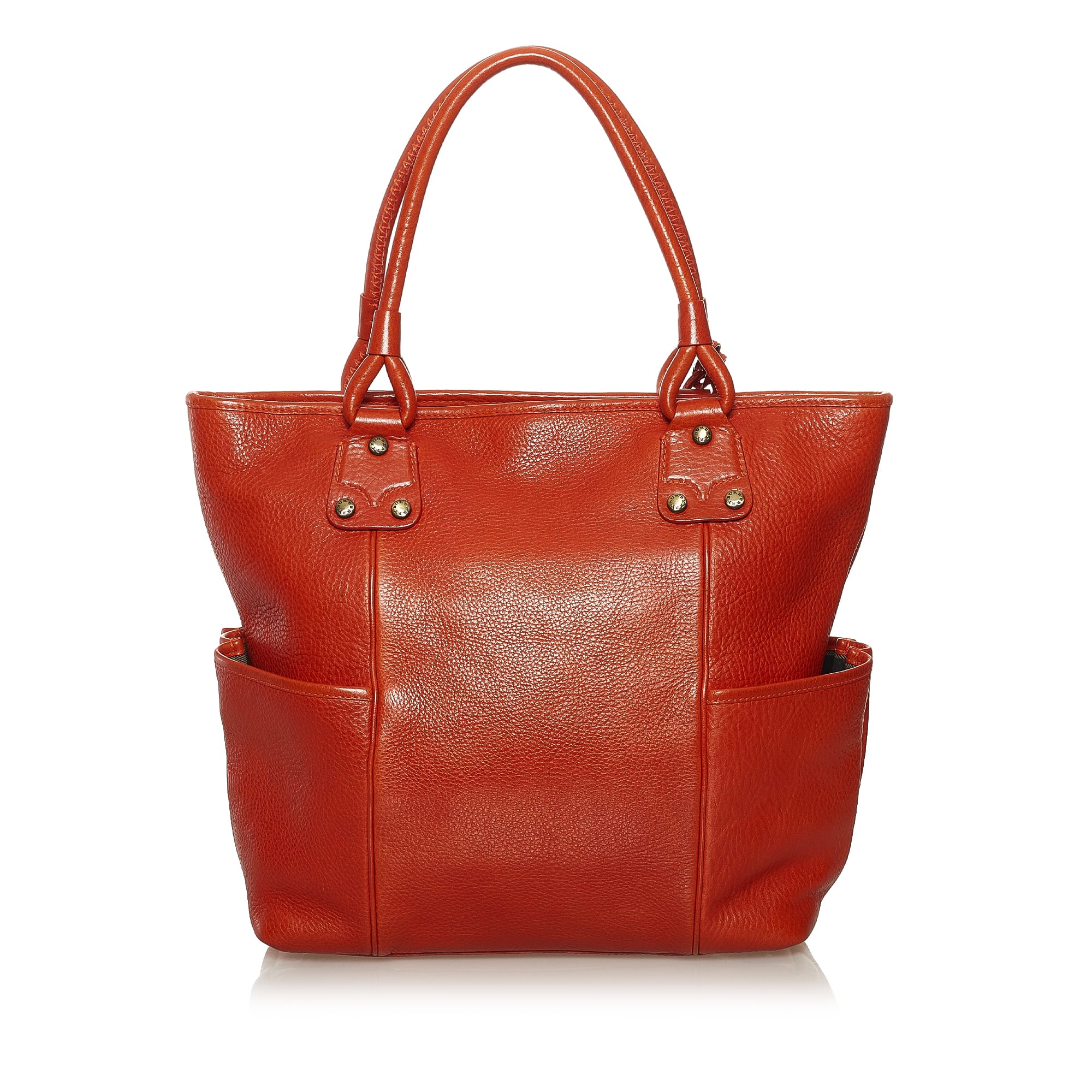 Burberry Leather Tote Bag, ONESIZE