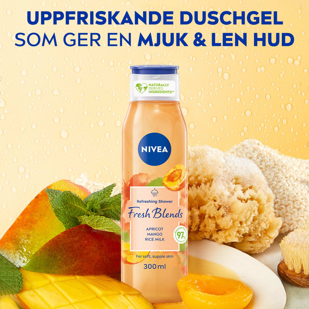 NIVEA Fresh Blends Apricot Shower 300ml i 300 från NIVEA Åhlens