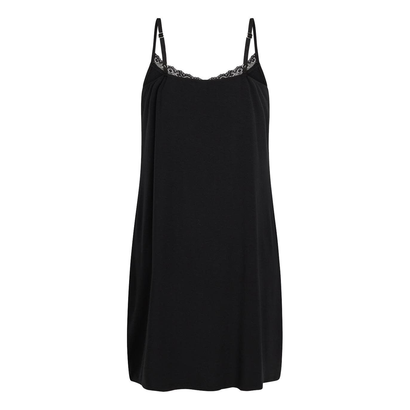 Maia Bamboo Chemise Dress, black