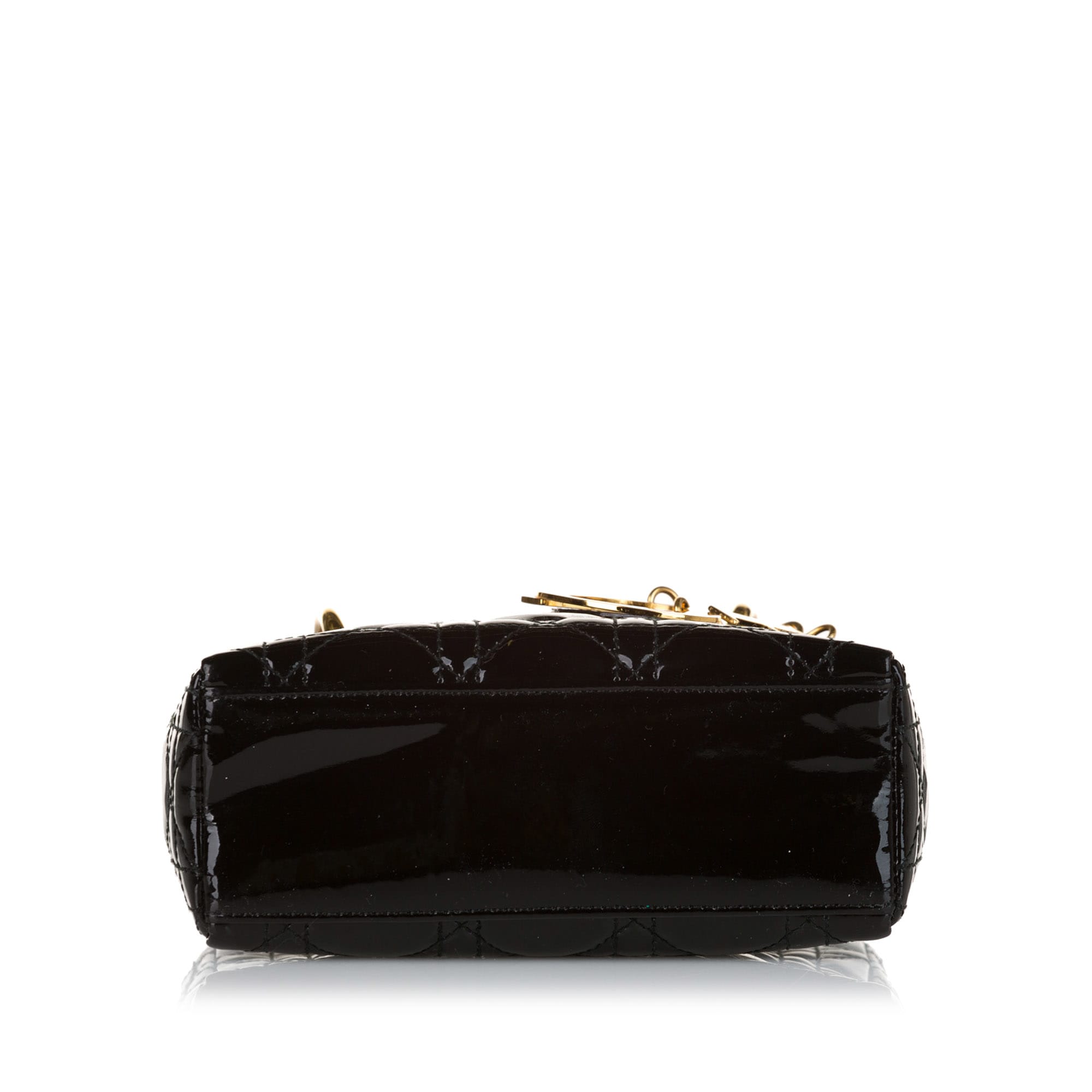 Dior Micro Lady Dior Patent Leather Handbag, ONESIZE