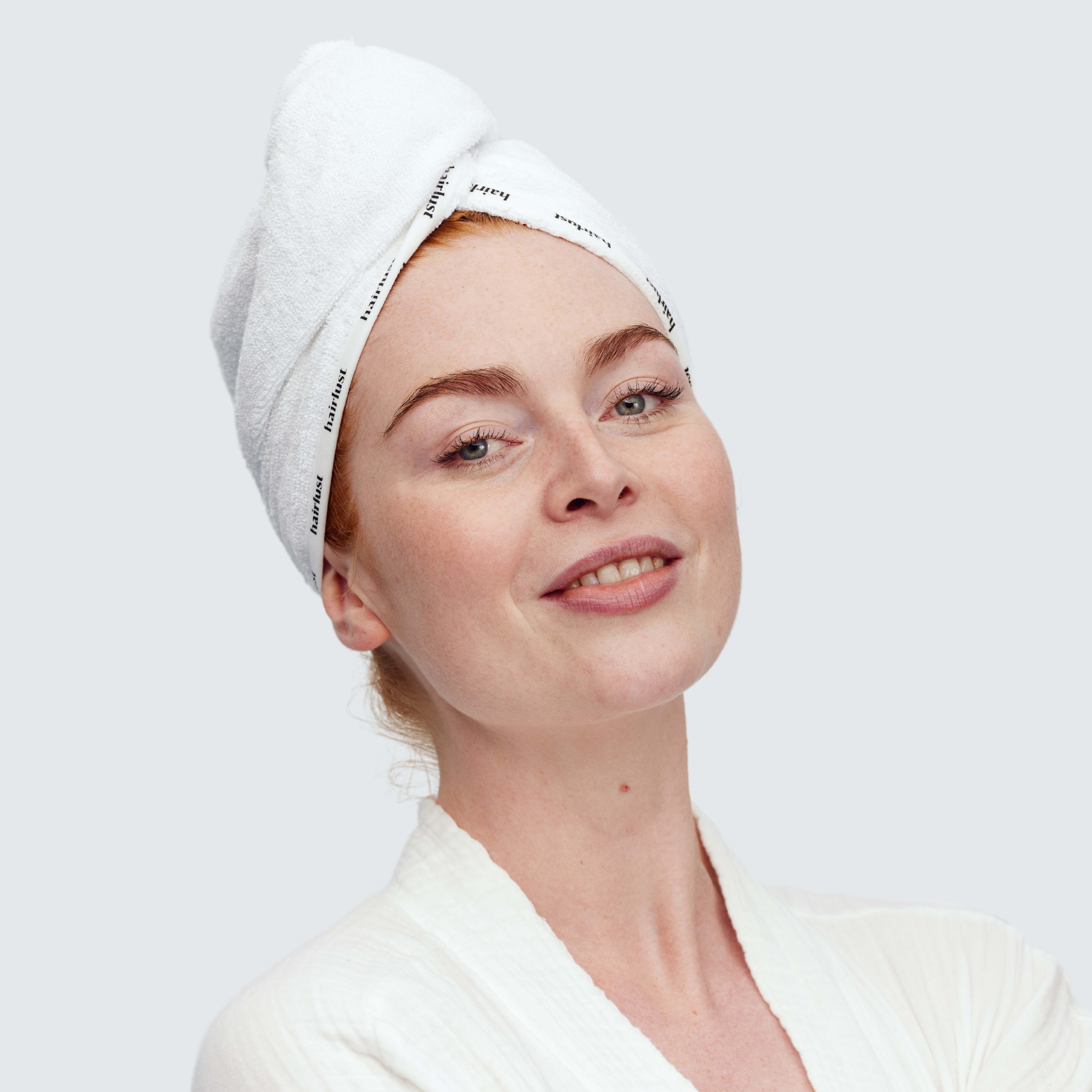 Bamboo Hair Towel Wrap i White från Hairlust Åhlens