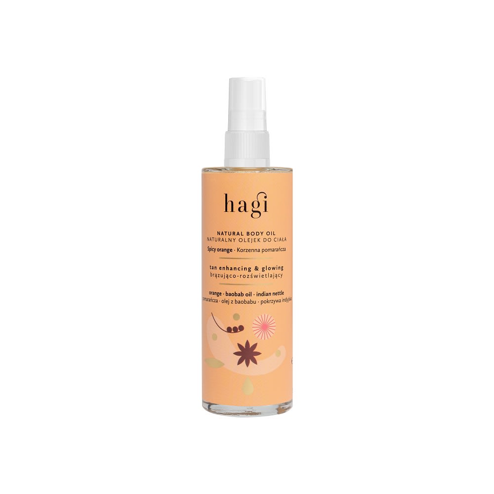 Natural Tan Enhancing Body Glow Oil Spicy Orange från Hagi