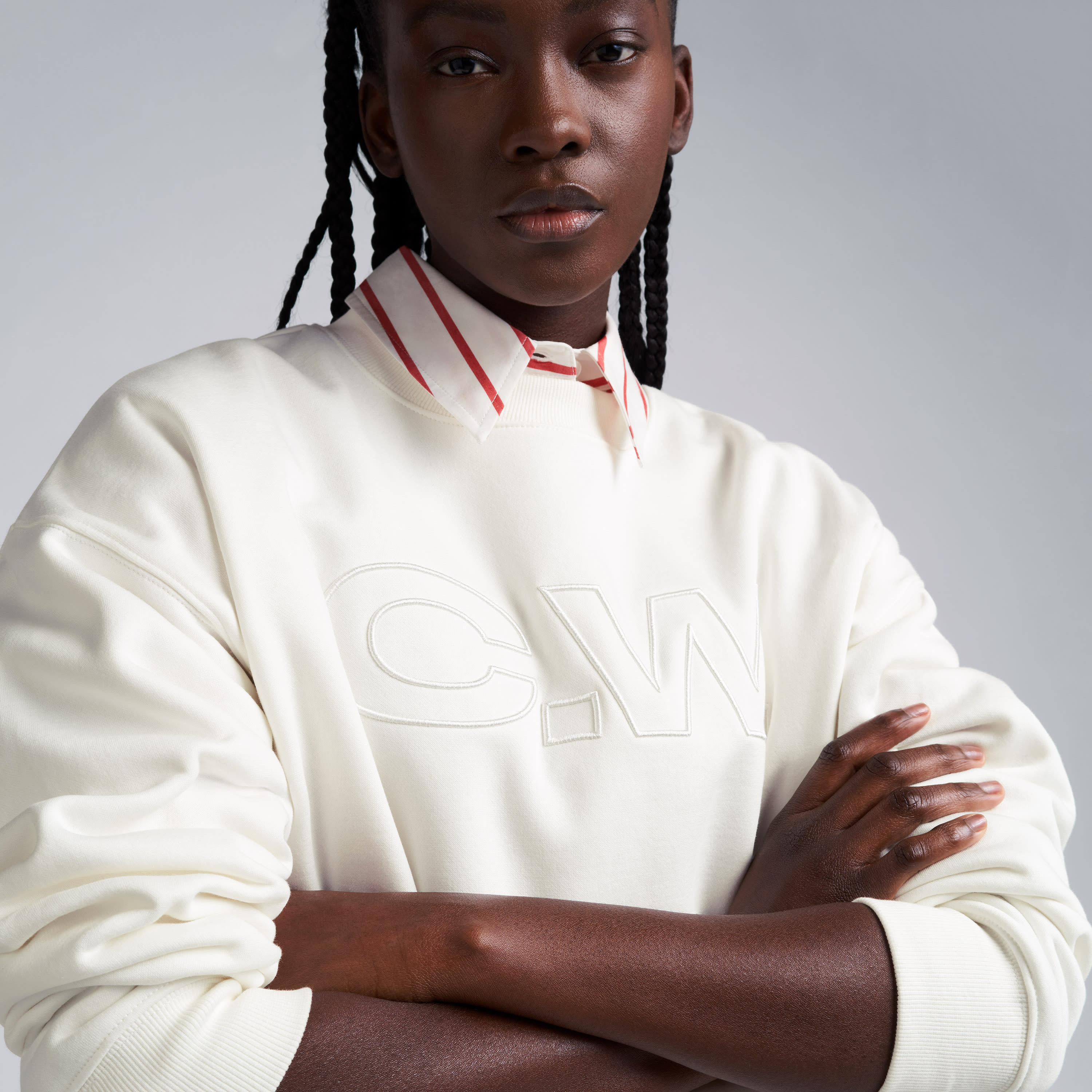 Sweatshirt med C.W.-logga NOELLE