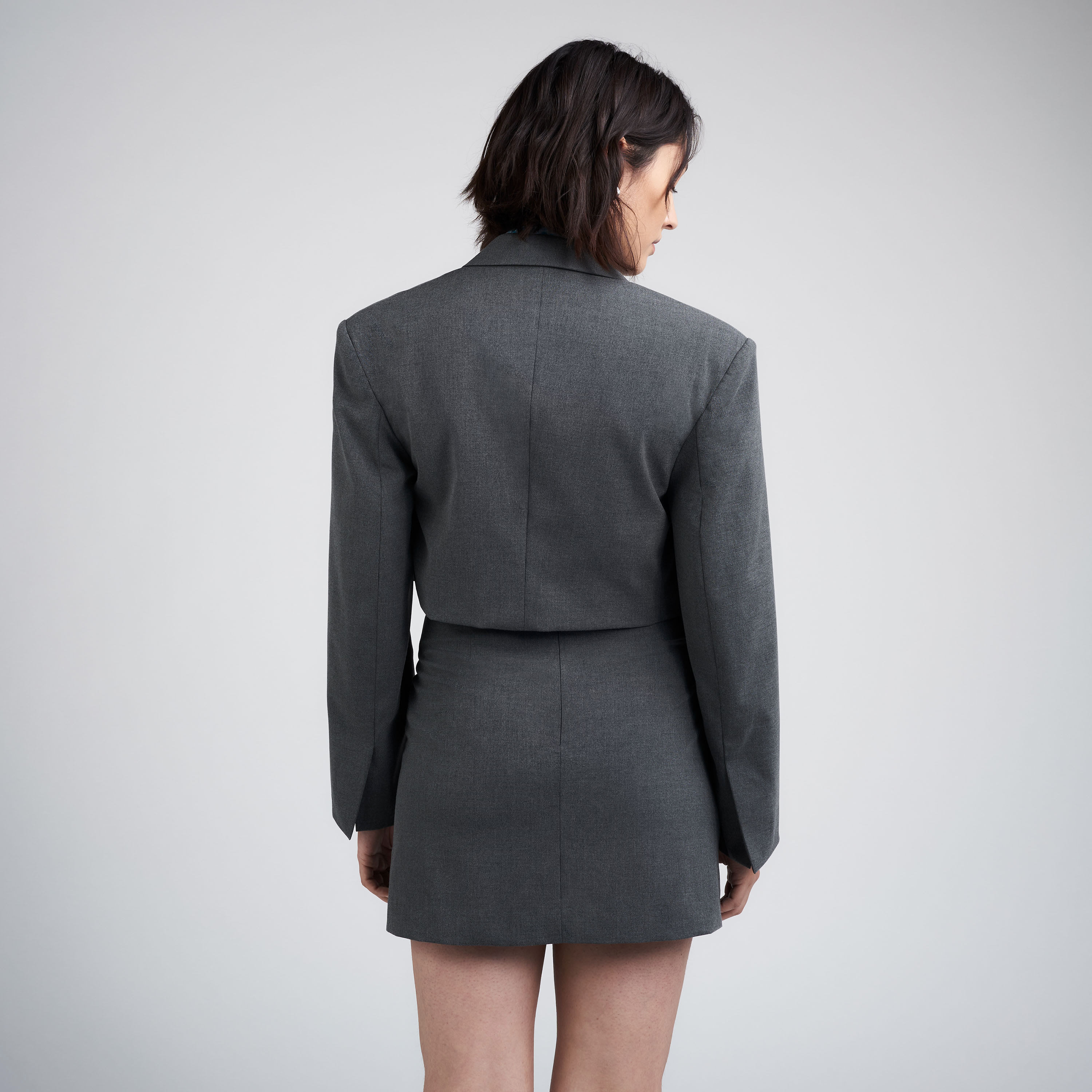 Croppad blazer med vida ärmar CAMILLE