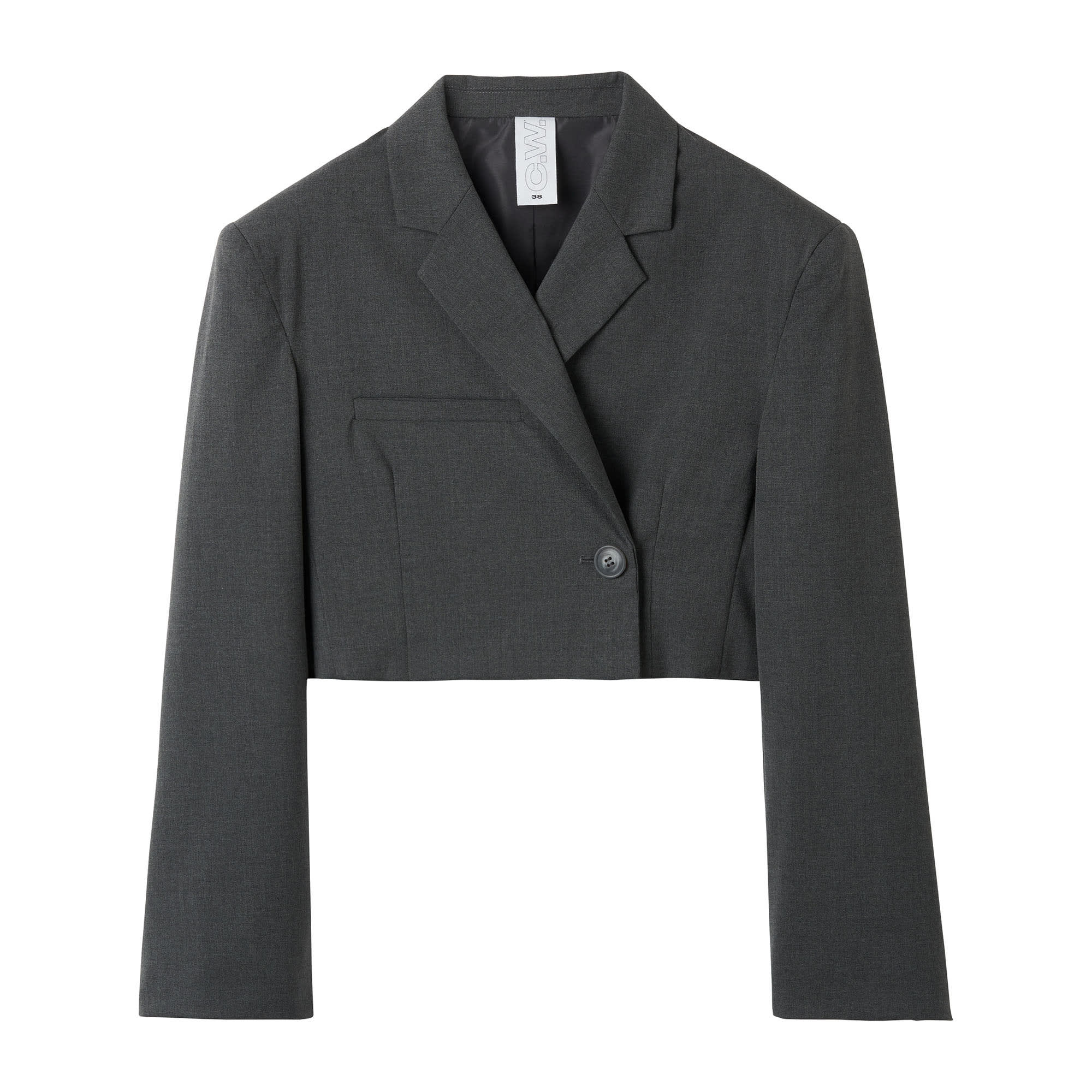 Croppad blazer med vida ärmar CAMILLE