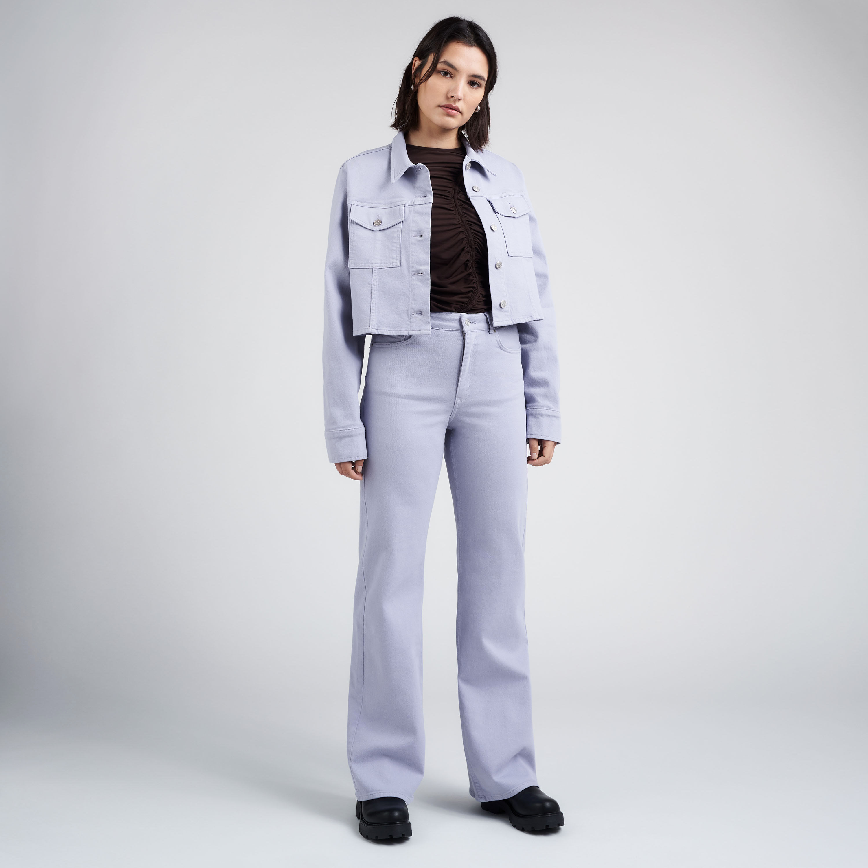 Croppad jeansjacka MELANIE
