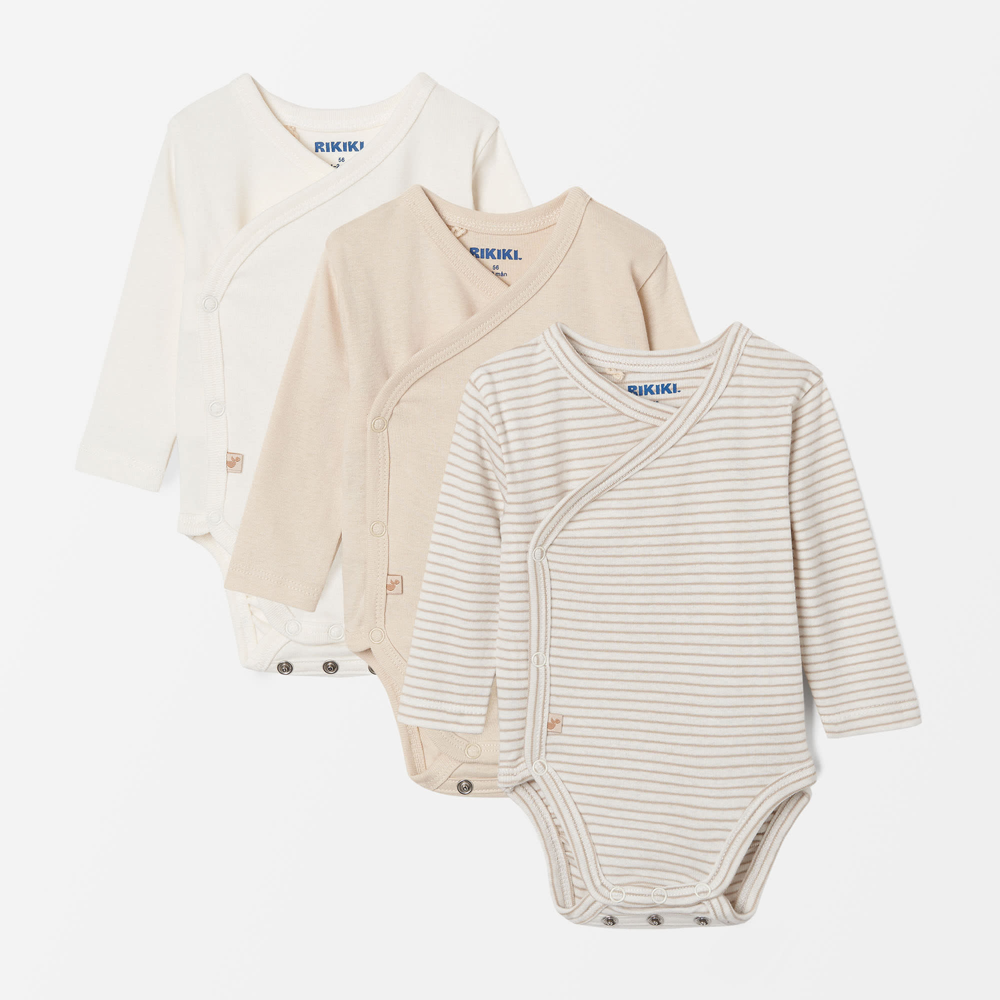 Body i bomull LOLLO, 3-pack från RIKIKI