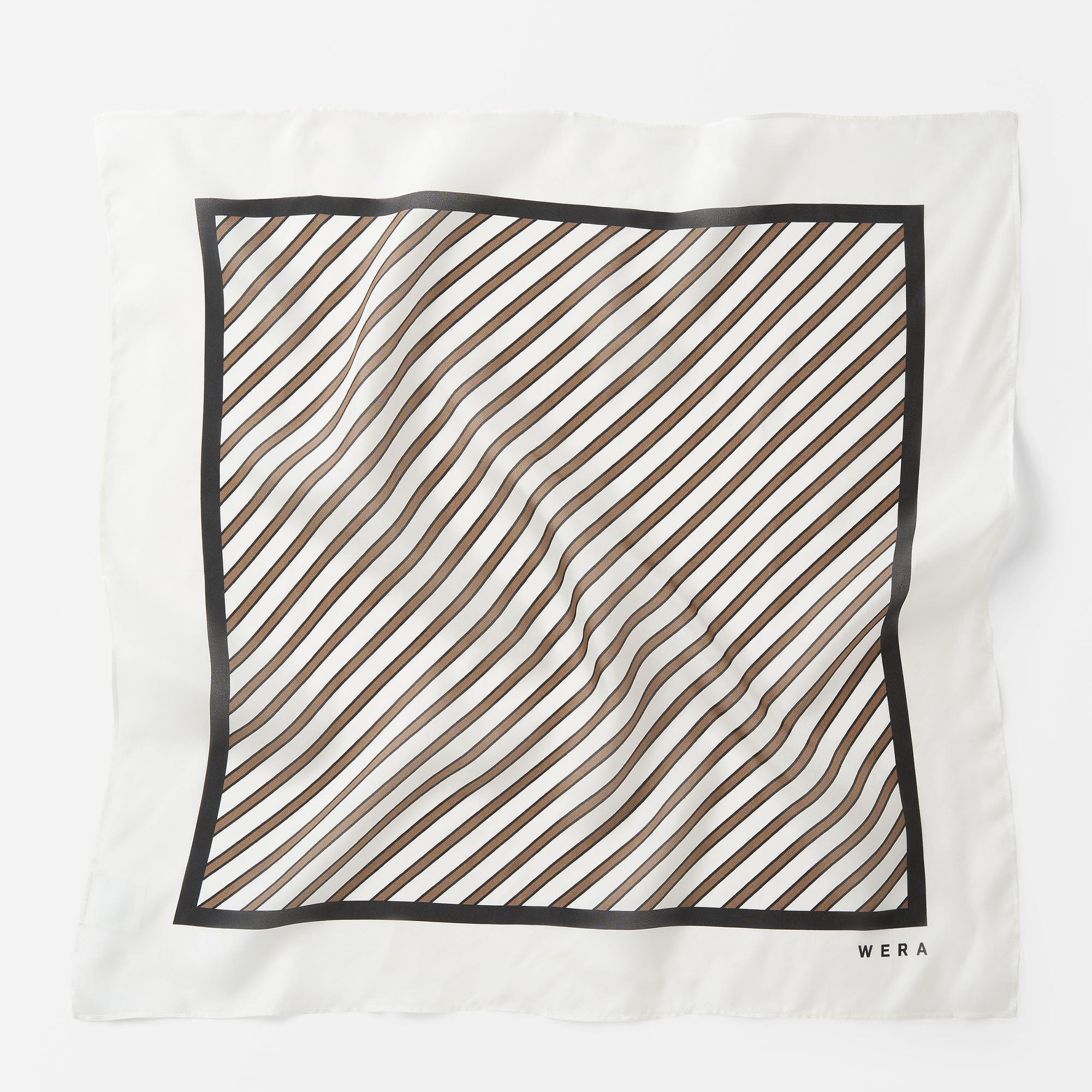 Silkesscarf med print ALICIA