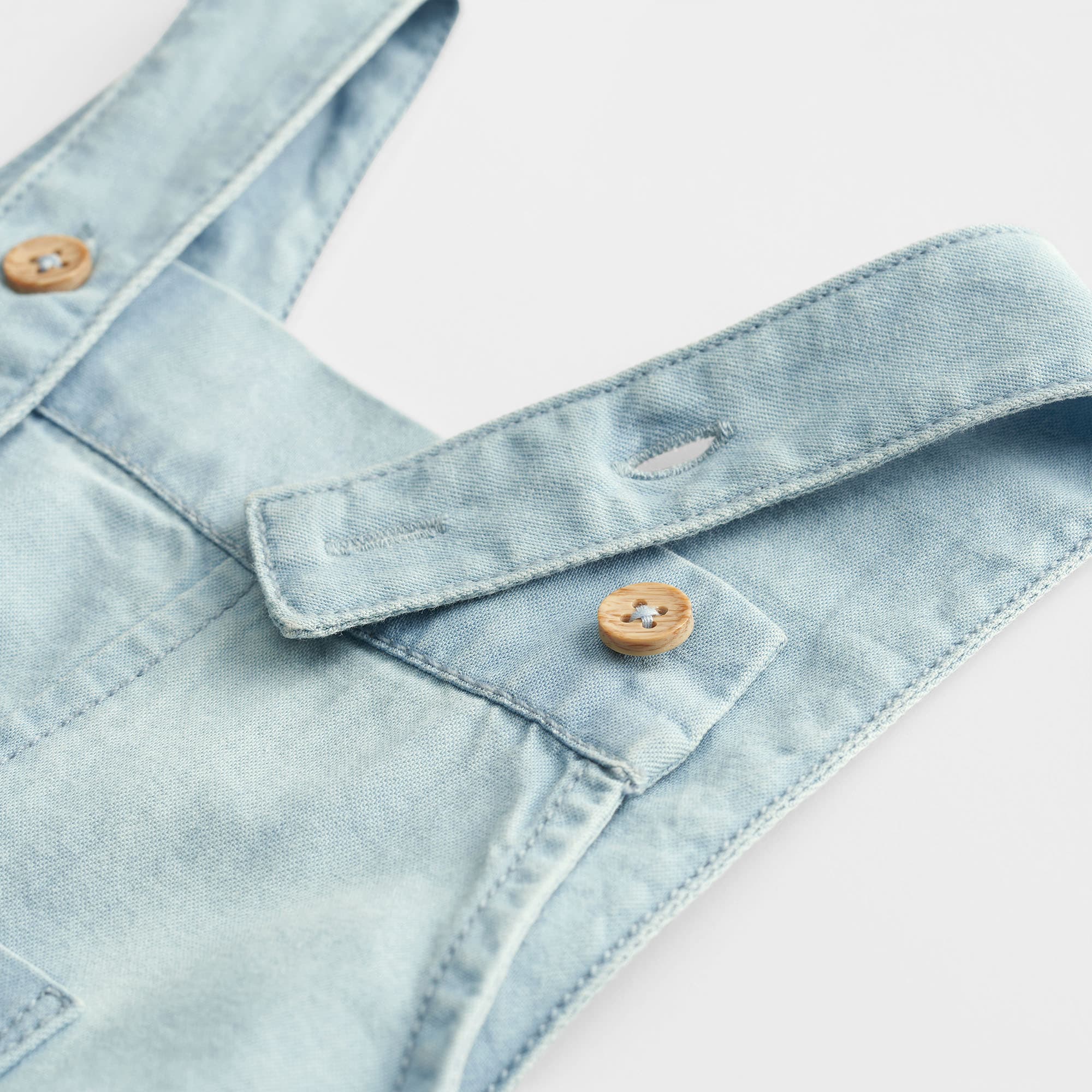 Hängselbyxor i chambray CLOUD