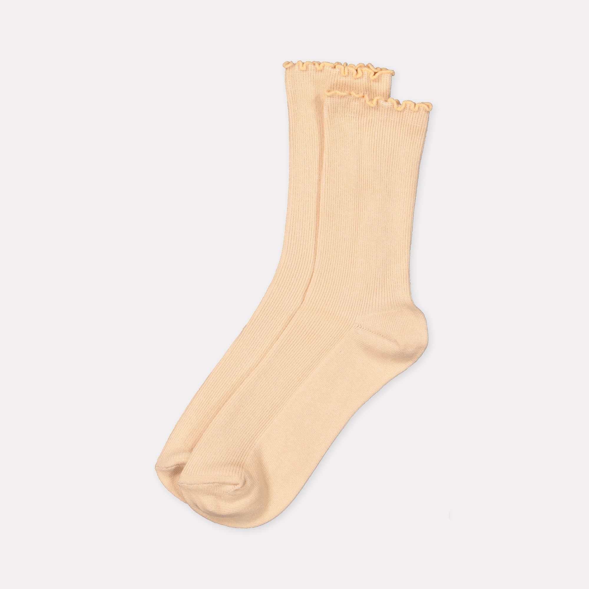 Strumpor med frillad kant, 1-pack