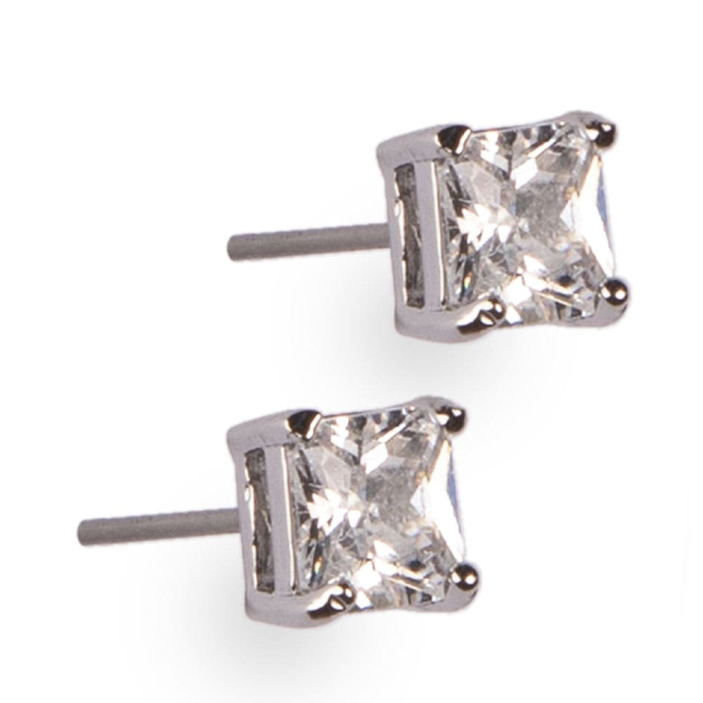 Pearls For Girls – Square Crystal Earring