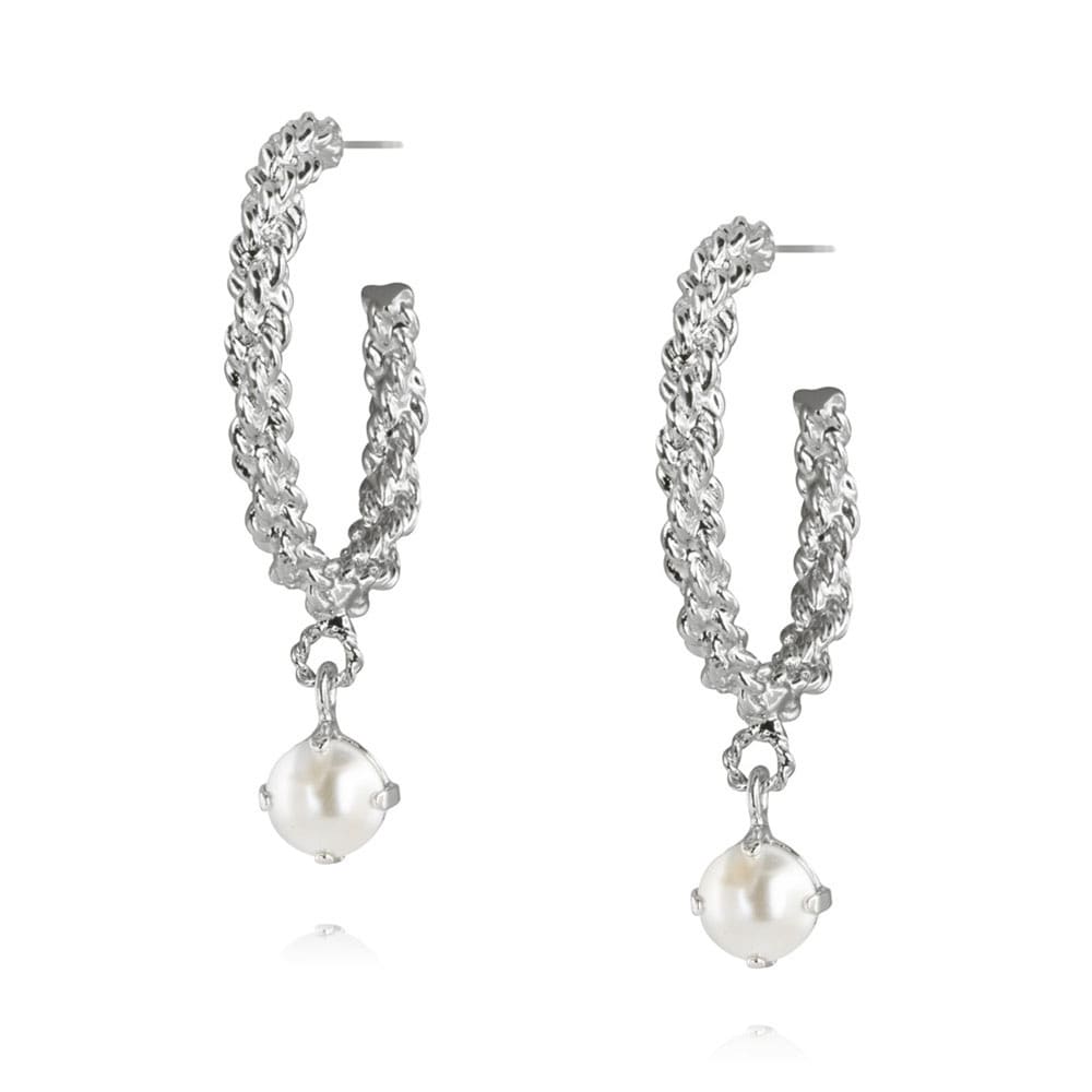 Elena Earrings Pearl från Caroline Svedbom