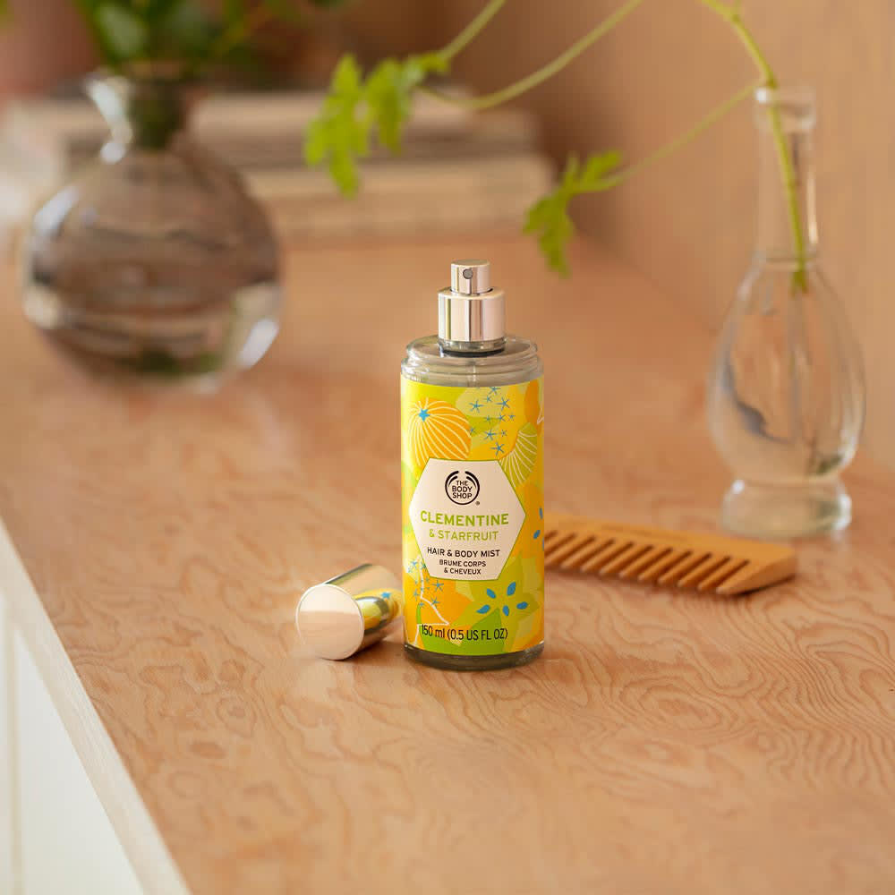 Clementine & Starfruit Hair & Body Mist i 150ML från The Body Shop Åhlens