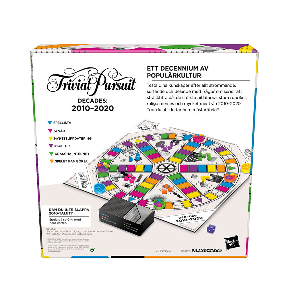 Trivial Pursuit Decades: 2010 2020 från HASBRO GAMES Åhlens