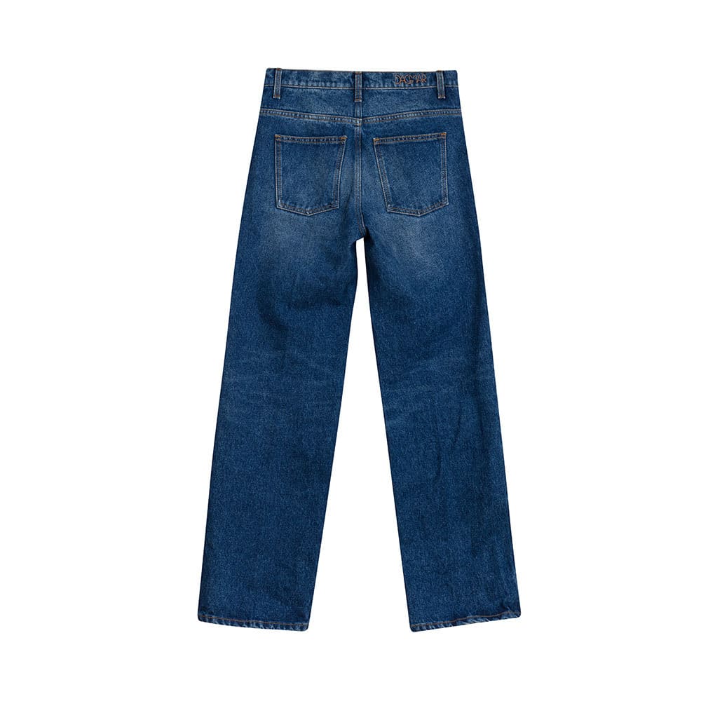 Alba Woven trouser, Medium Blue