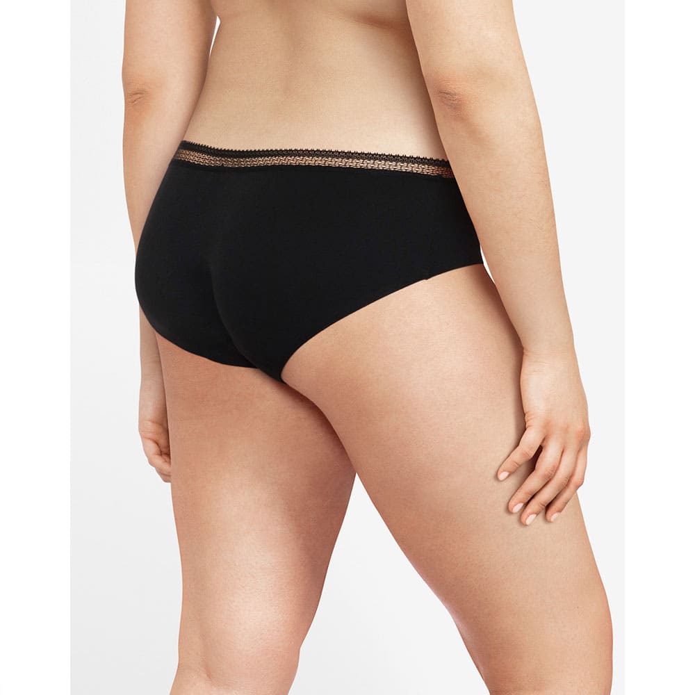 Period Panty Graphic Hipster , Black
