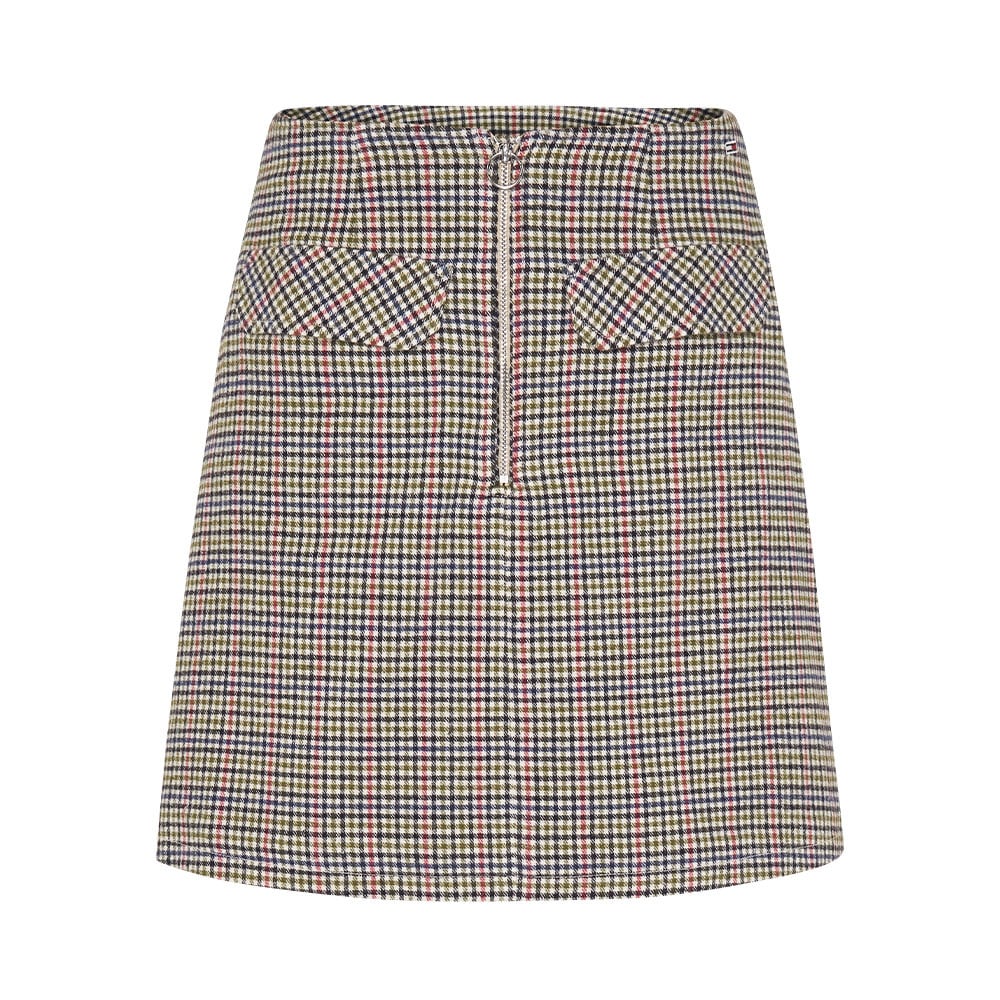 Tjw Check Zip Mini Skirt, Smooth Stone / Multi Check