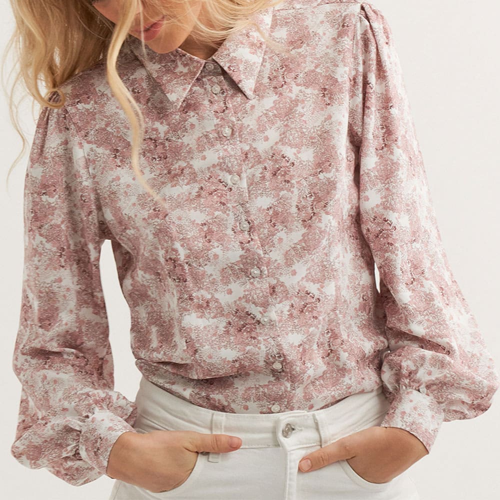 Cora Seaside Shirt, Muave Pink