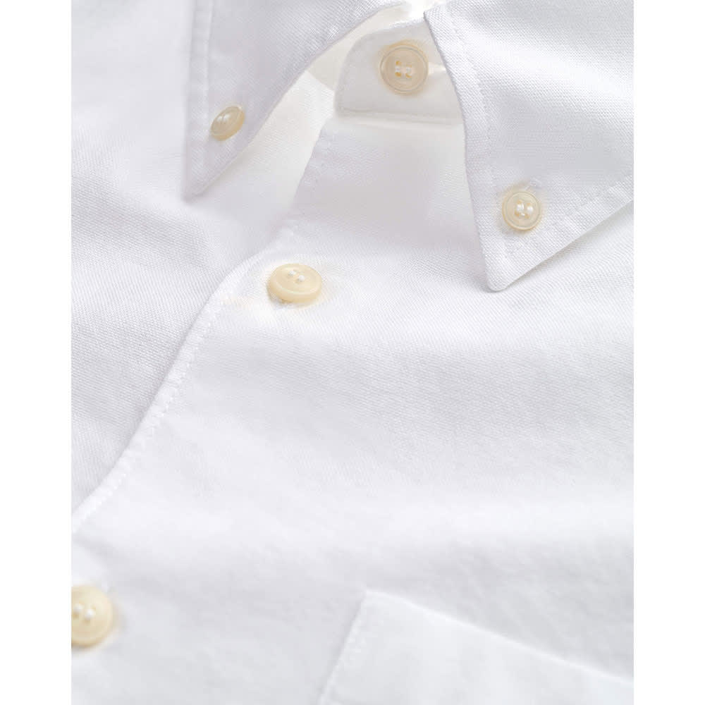 Sankt Shirt Stand-Up Collar, Pure White