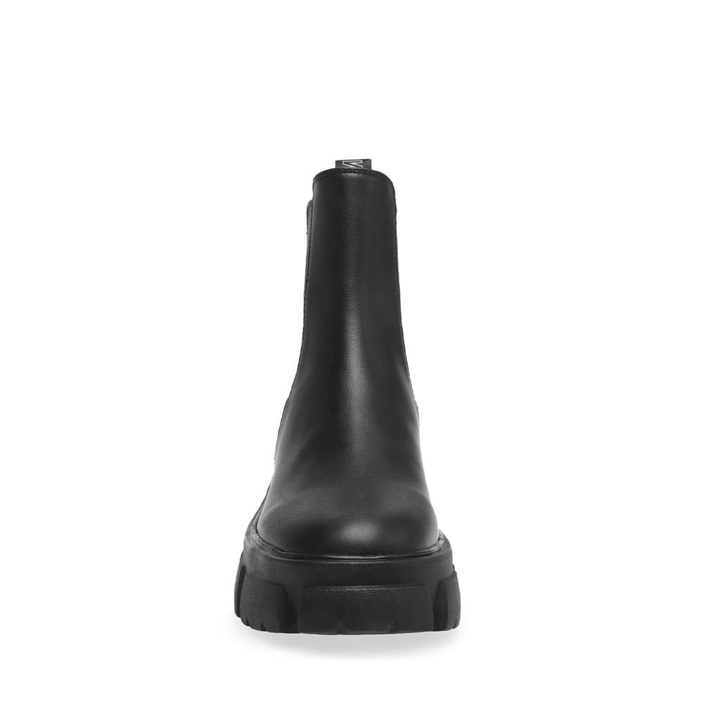 steve madden tunnel bootie black leather