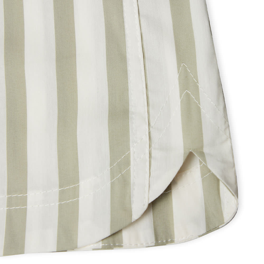 Organic Poplin Shorts, Candy Stripe Elm/White Alyssum