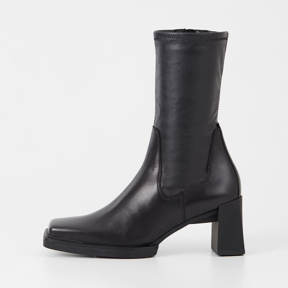 EDWINA Tall boots with heel, Black