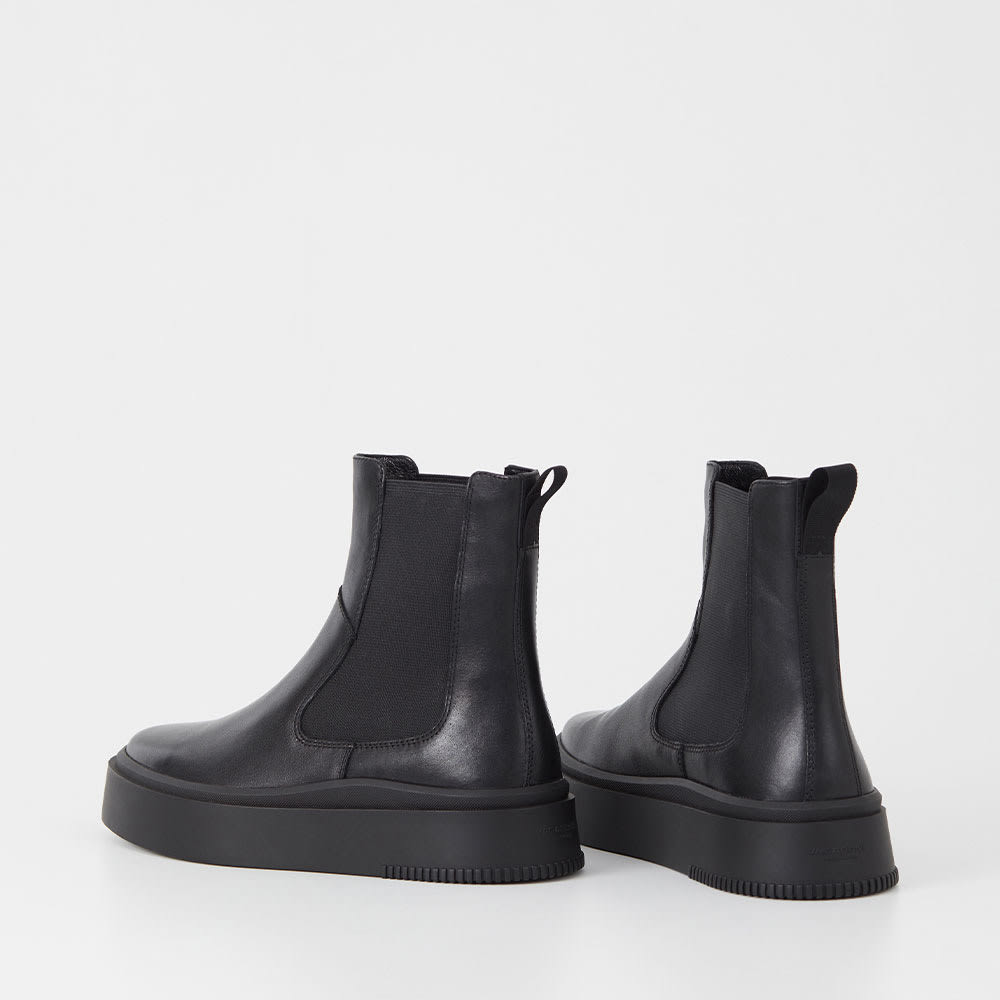 STACY Boots low heel chunky, Black/Black
