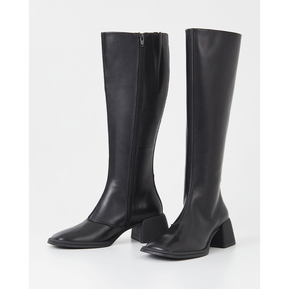 ANSIE Tall boots with heel, Black