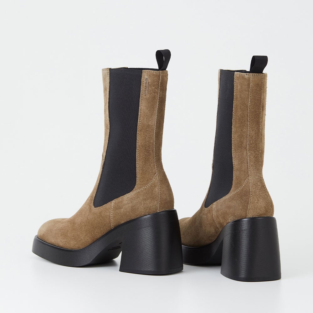 BROOKE Boots heel chunky, Mud
