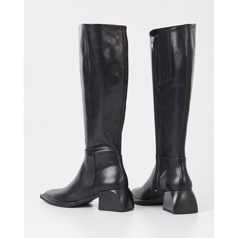 VIVIAN Tall boots with heel, Black
