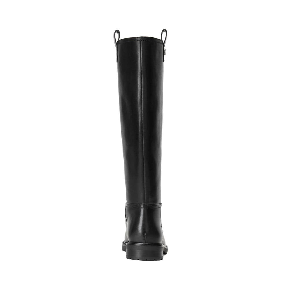 Elden Burnished Leather Riding Boot i Black från Lauren Ralph Lauren