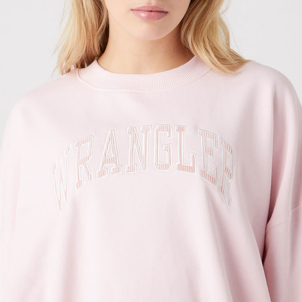 Relaxed Sweatshirt, Chalk Pink