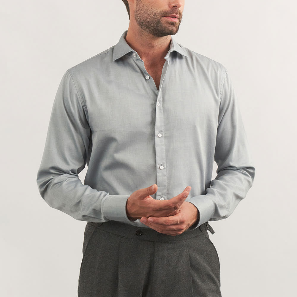 Mayfair Dobbyskjorta med Mikrostruktur från The Shirt Factory