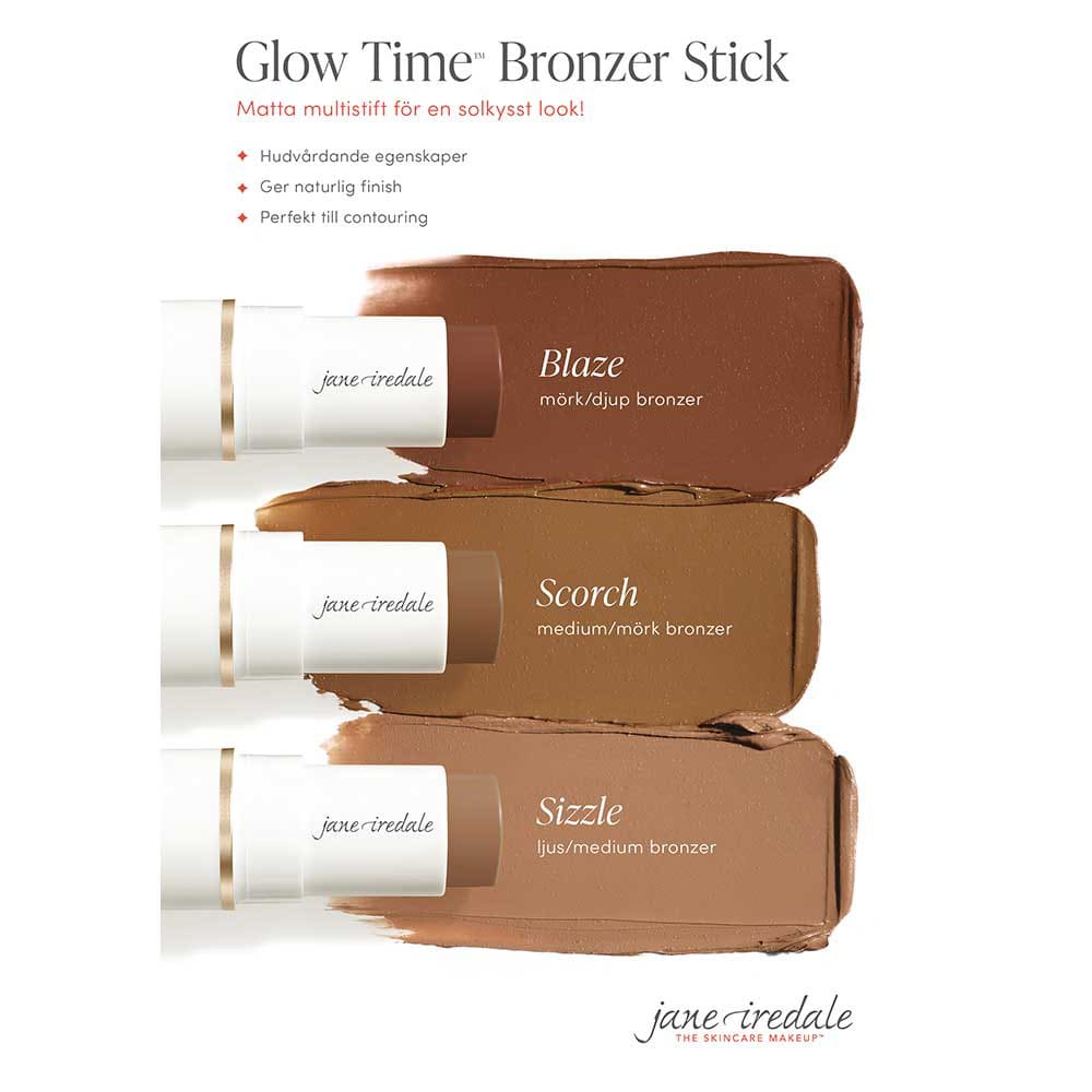 Glow Time Bronzer Stick i Sizzle från jane iredale Åhlens