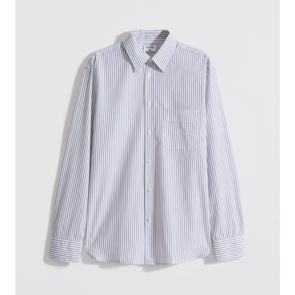 Rob Striped Shirt, Stripe White