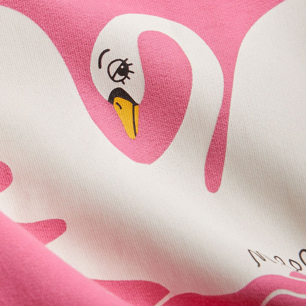 Swan Sweatshirt, Pink