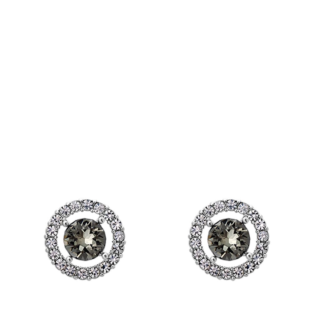 Miss Miranda Earrings - Black diamond, ONE-SIZE, Black Diamond (silver)