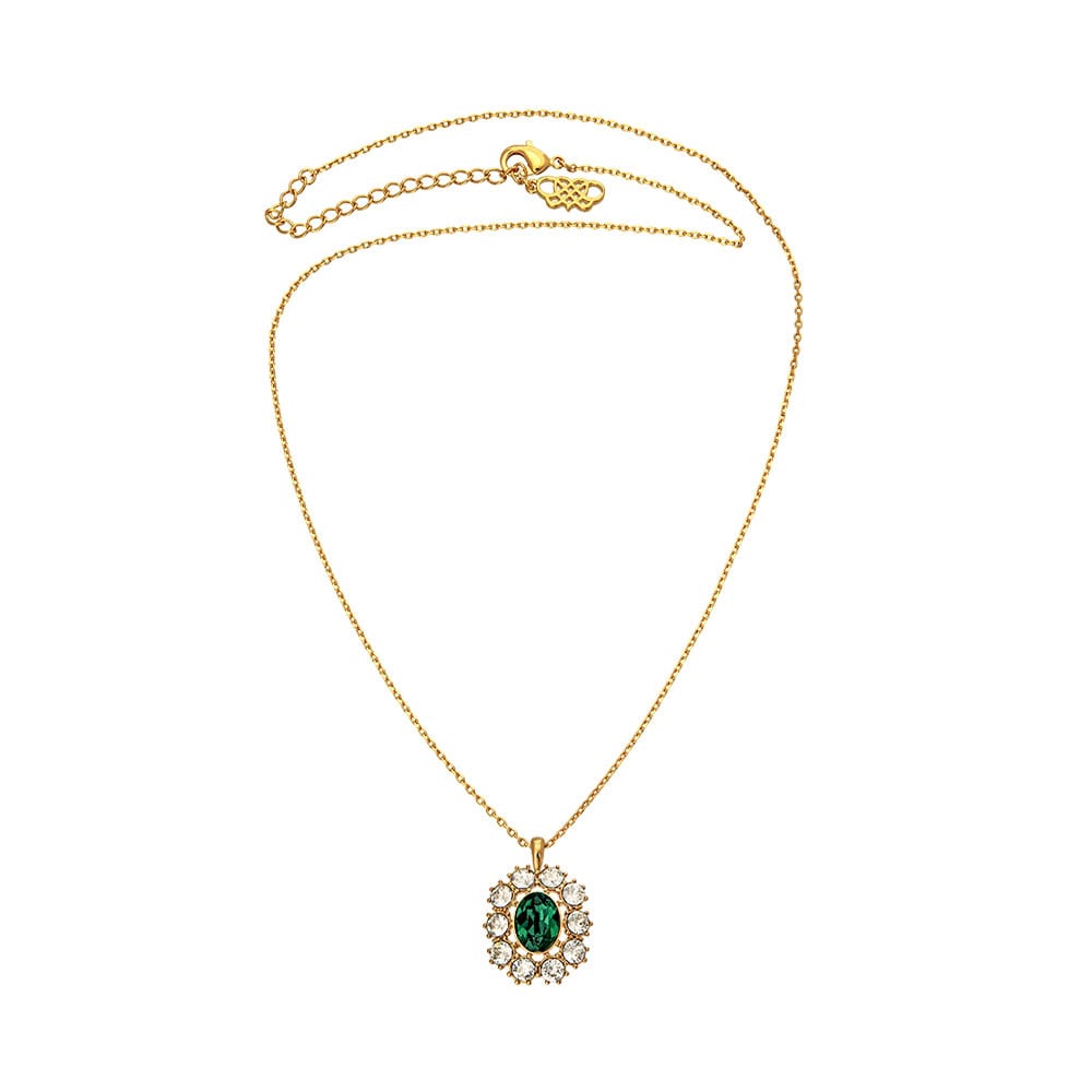 Miss Elizabeth Necklace - Emerald, Emerald