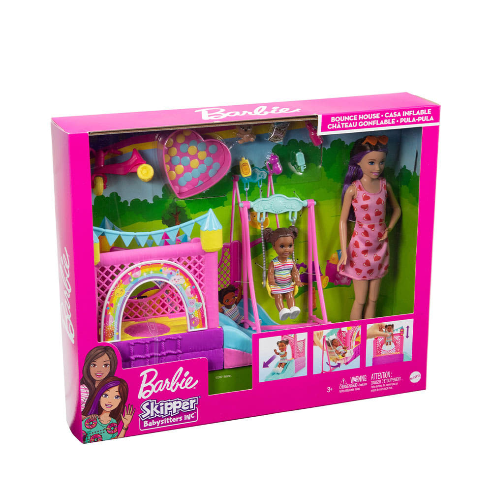 Barbie Babysitter Bounce hus